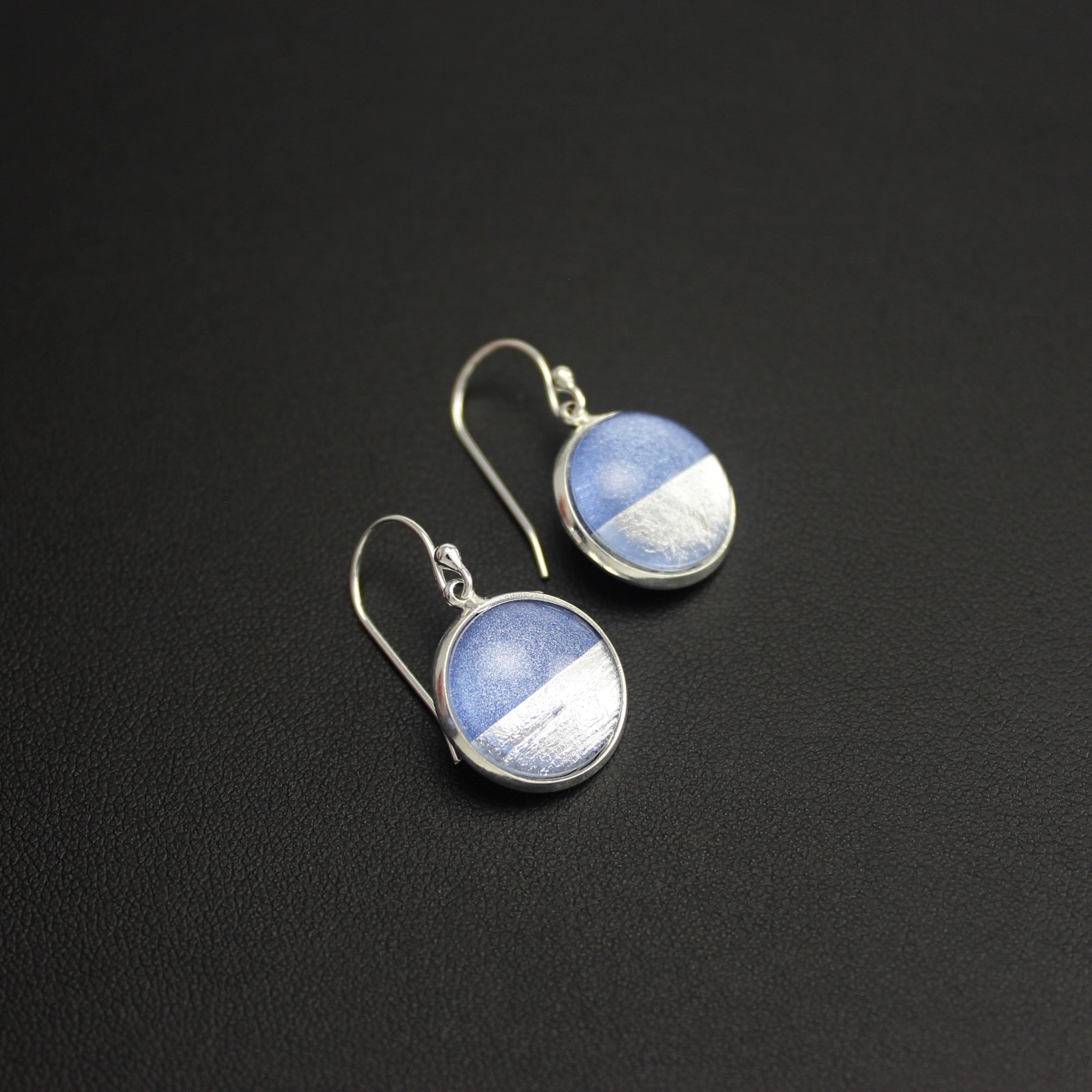 Samba Silver Linings Drop Earrings (Silver & Royal Blue) - New Design - Ativa Jewellery