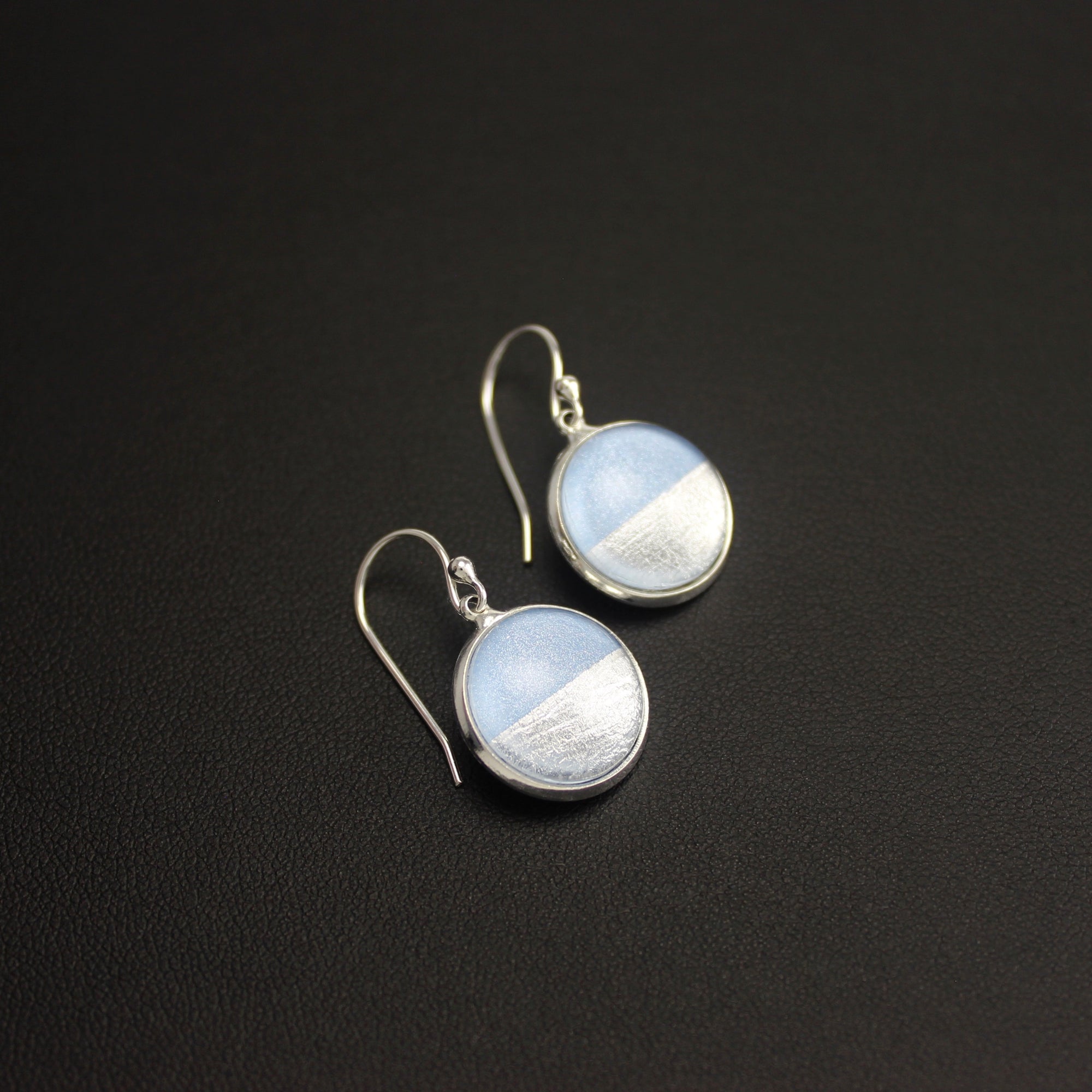Samba Silver Linings Drop Earrings (Silver & Baby Blue) - New Design - Ativa Jewellery