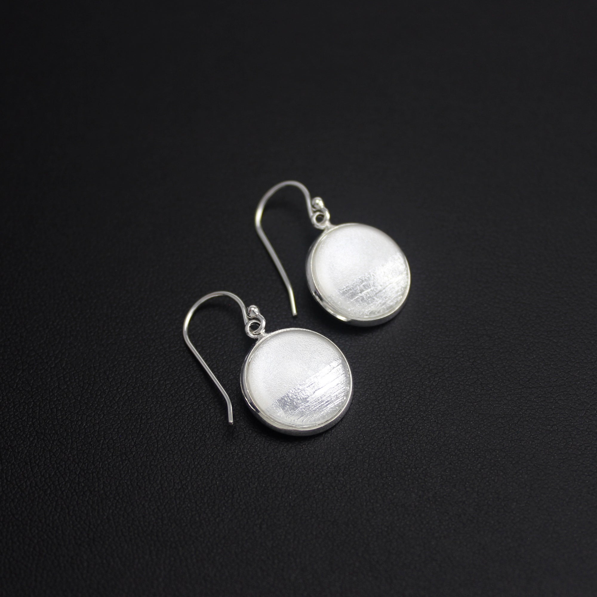 Samba Silver Linings Drop Earrings (Silver & Ivory) - New Design - Ativa Jewellery