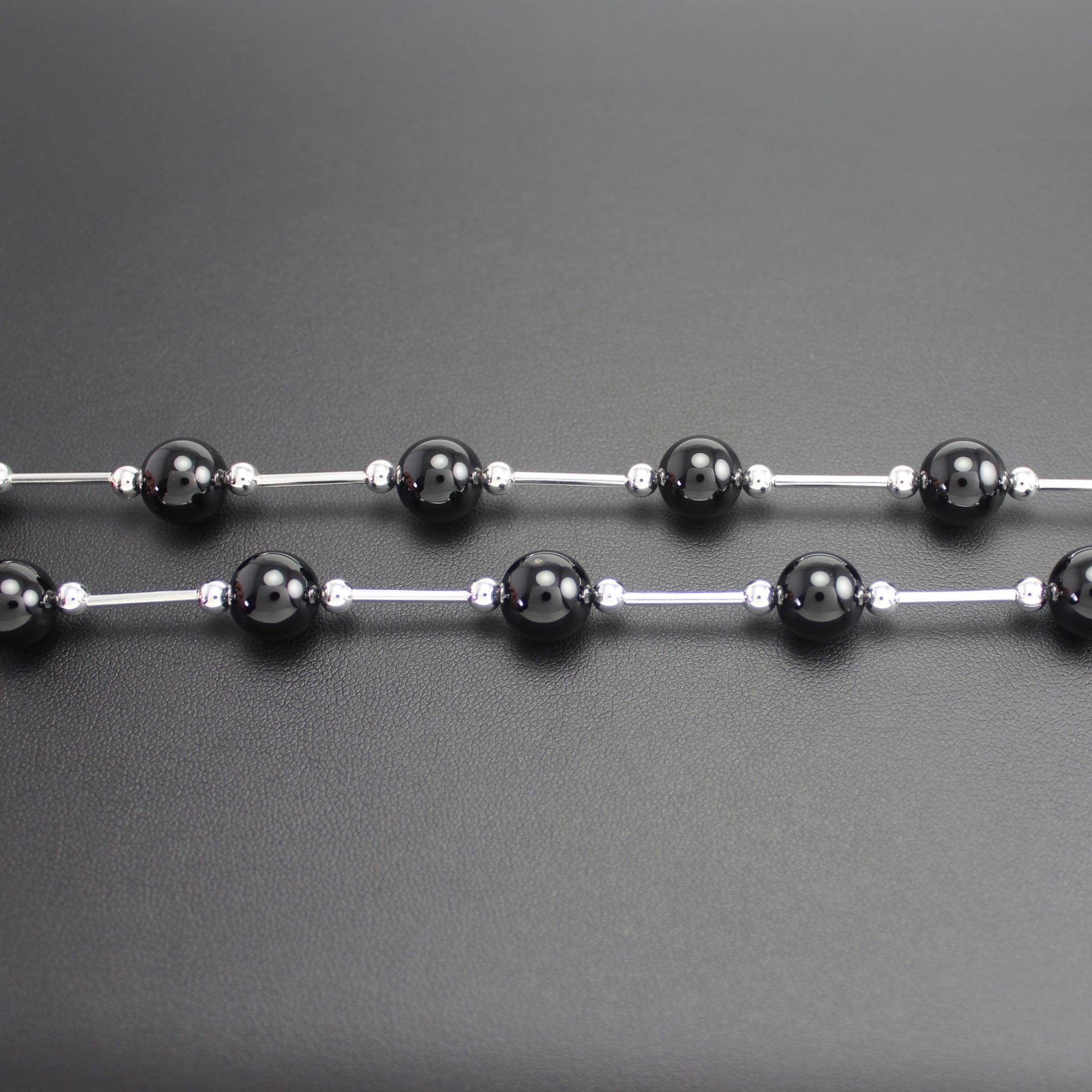 Vogue Black Onyx Long Neckace - Ativa Jewellery