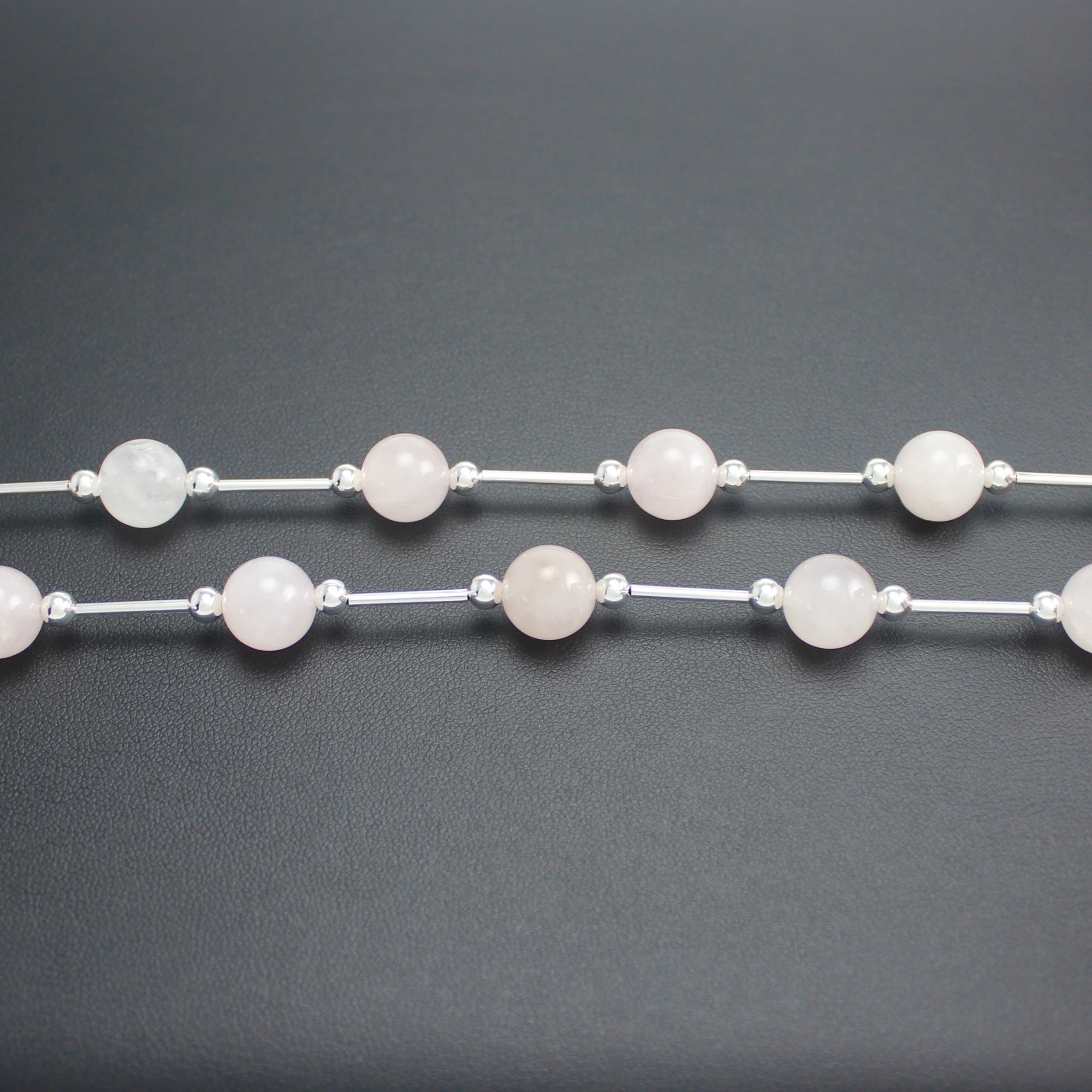 Vogue Rose Quartz Long Neckace - Ativa Jewellery
