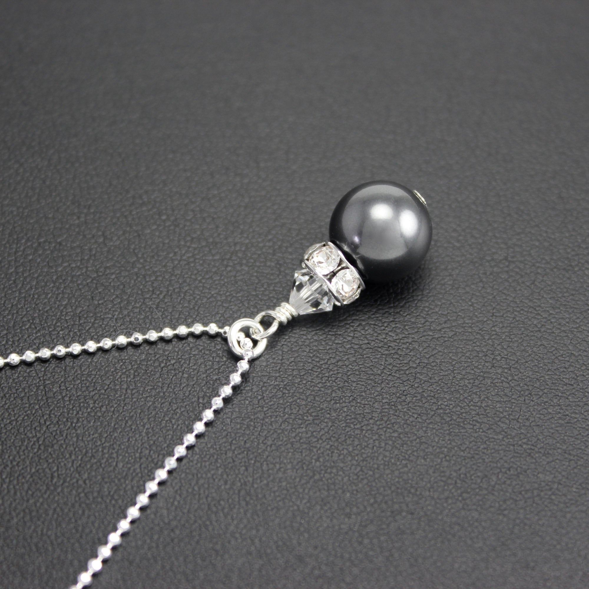 Classical Petite Luxe Necklace (Charcoal) - Ativa Jewellery