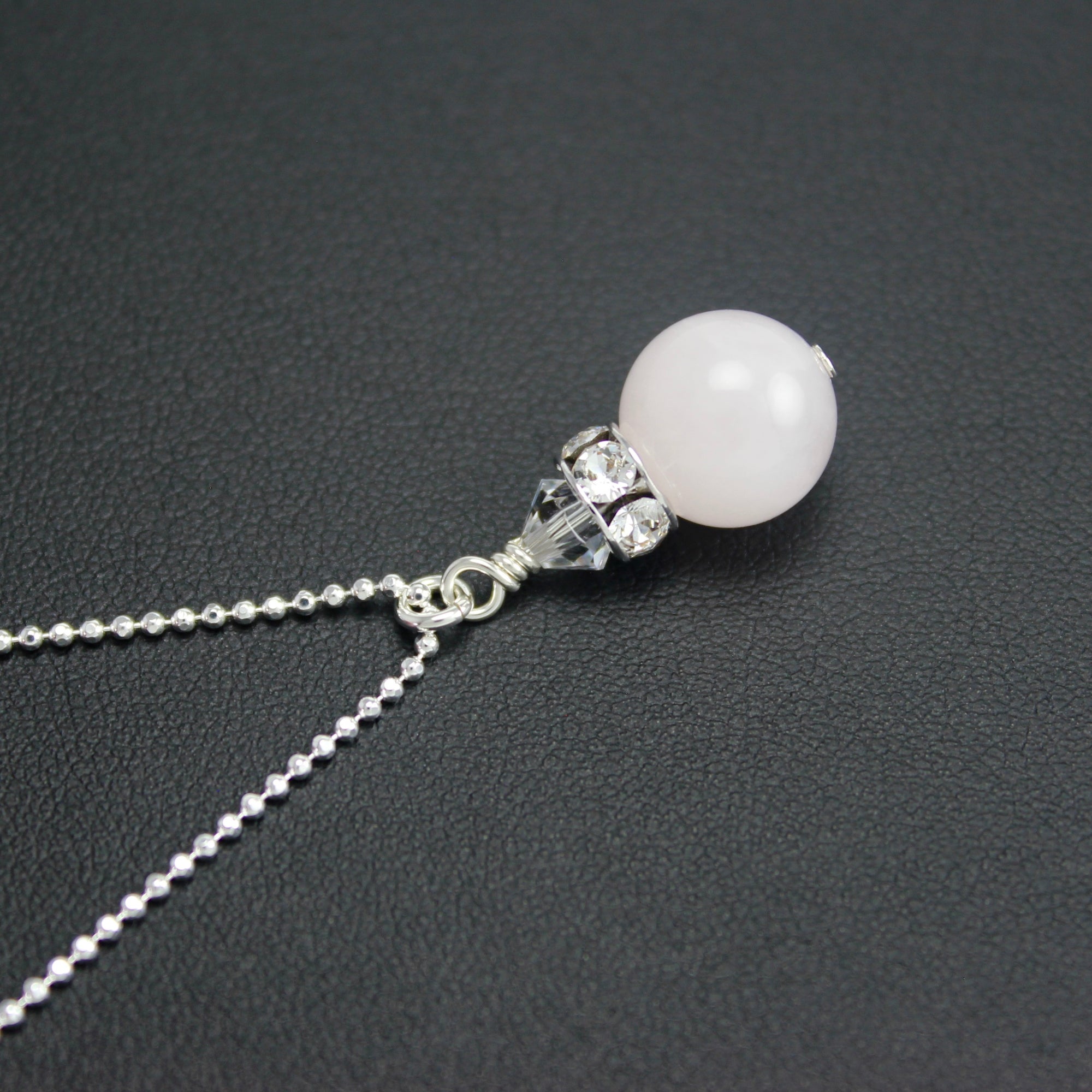 Classical Petite Luxe Necklace (Rose Quartz) - Ativa Jewellery