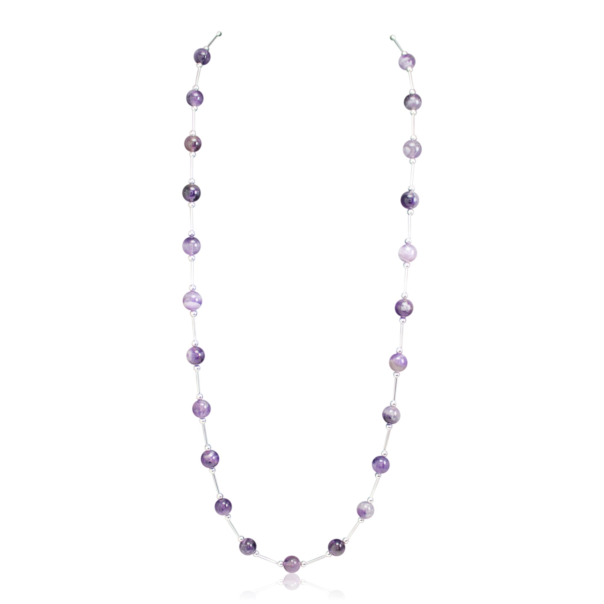 Vogue Amethyst Long Necklace - Ativa Jewellery