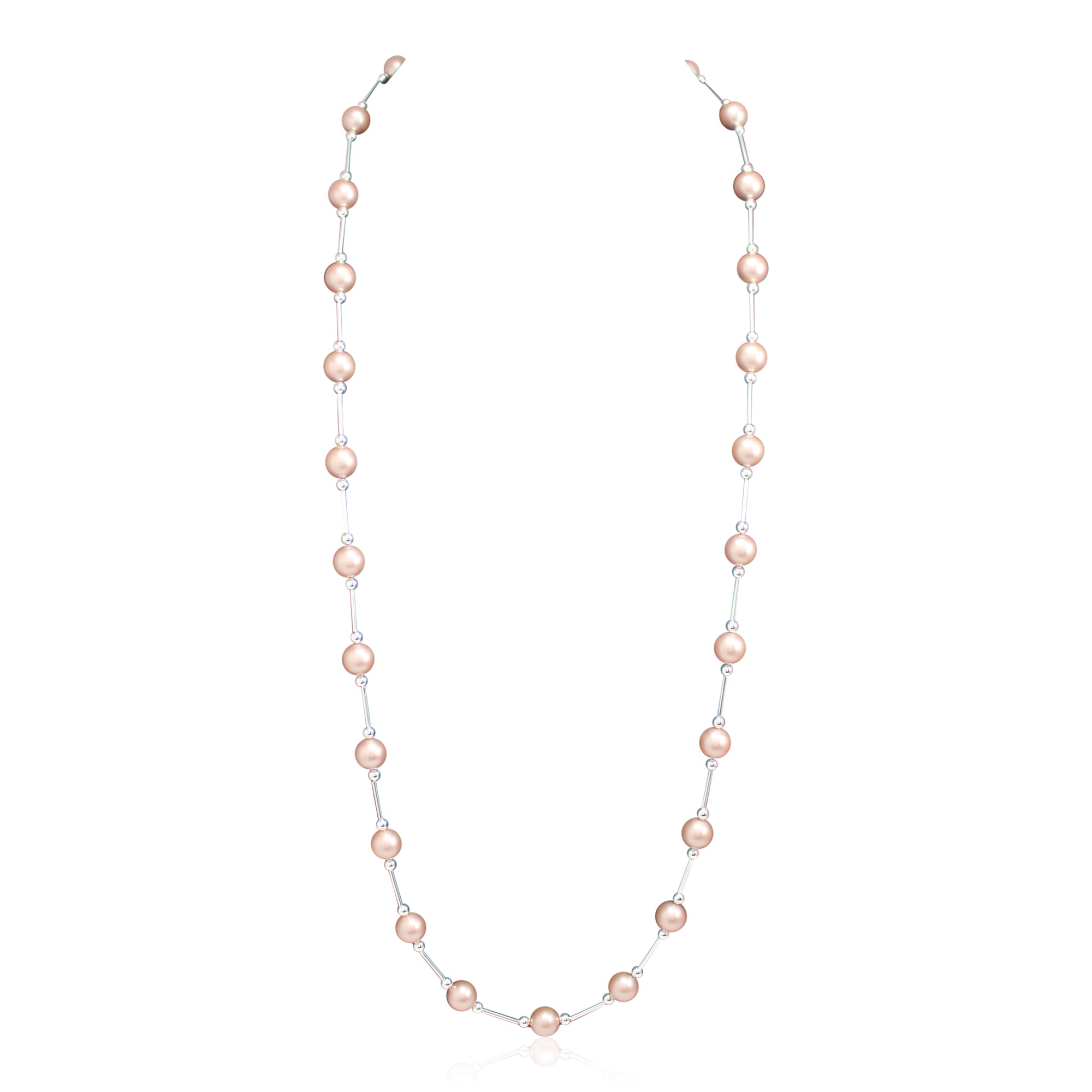 Vogue Almond Pearl Long Neckace - Ativa Jewellery