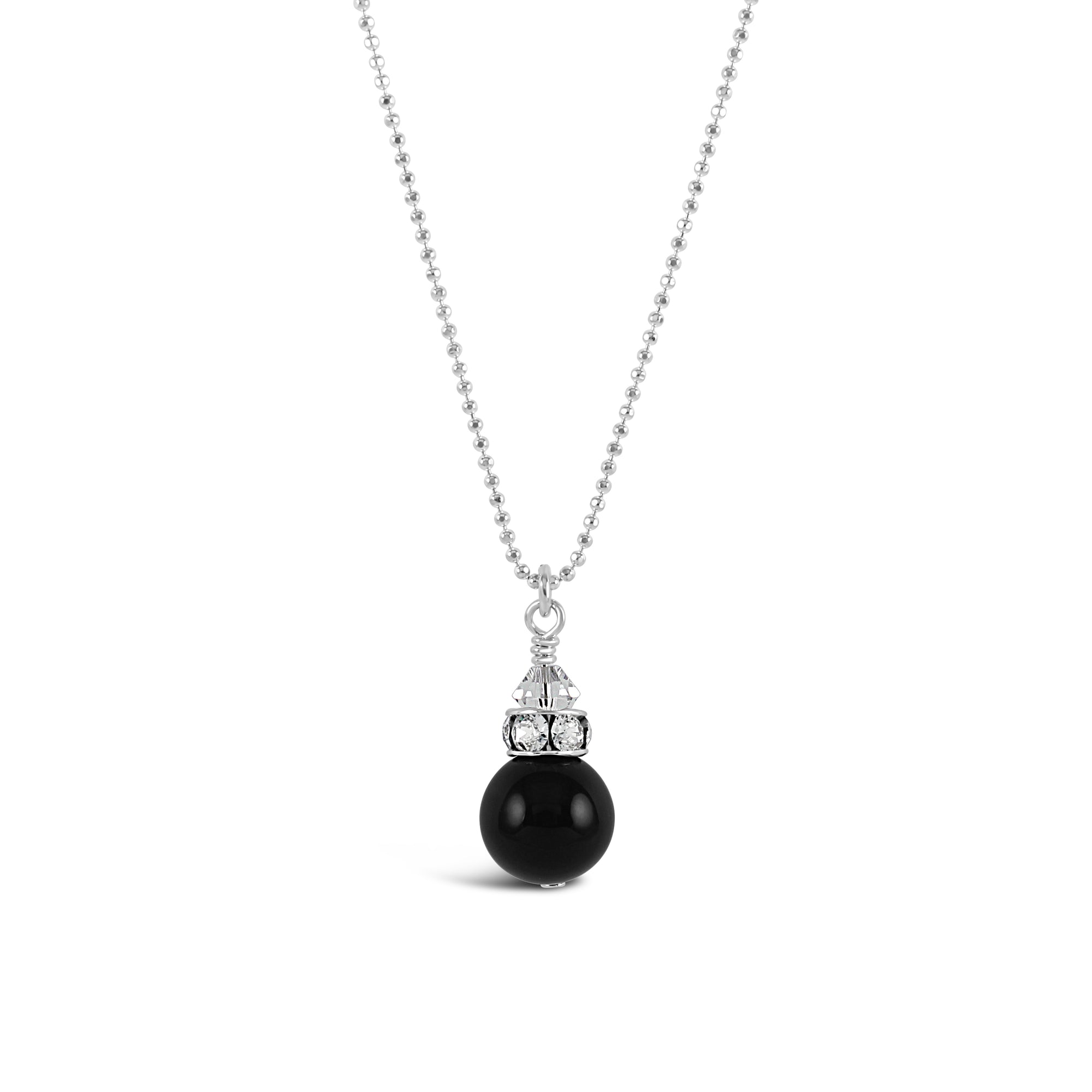 Classical Petite Luxe Necklace (Black Onyx) - Ativa Jewellery