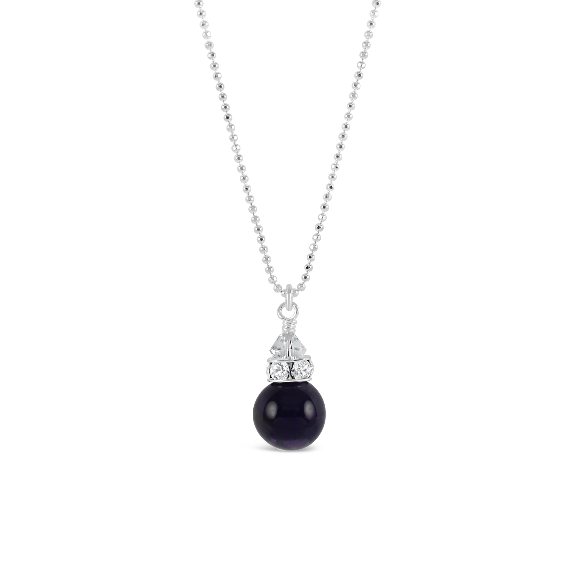 Classical Petite Luxe Necklace (Amethyst) - Ativa Jewellery