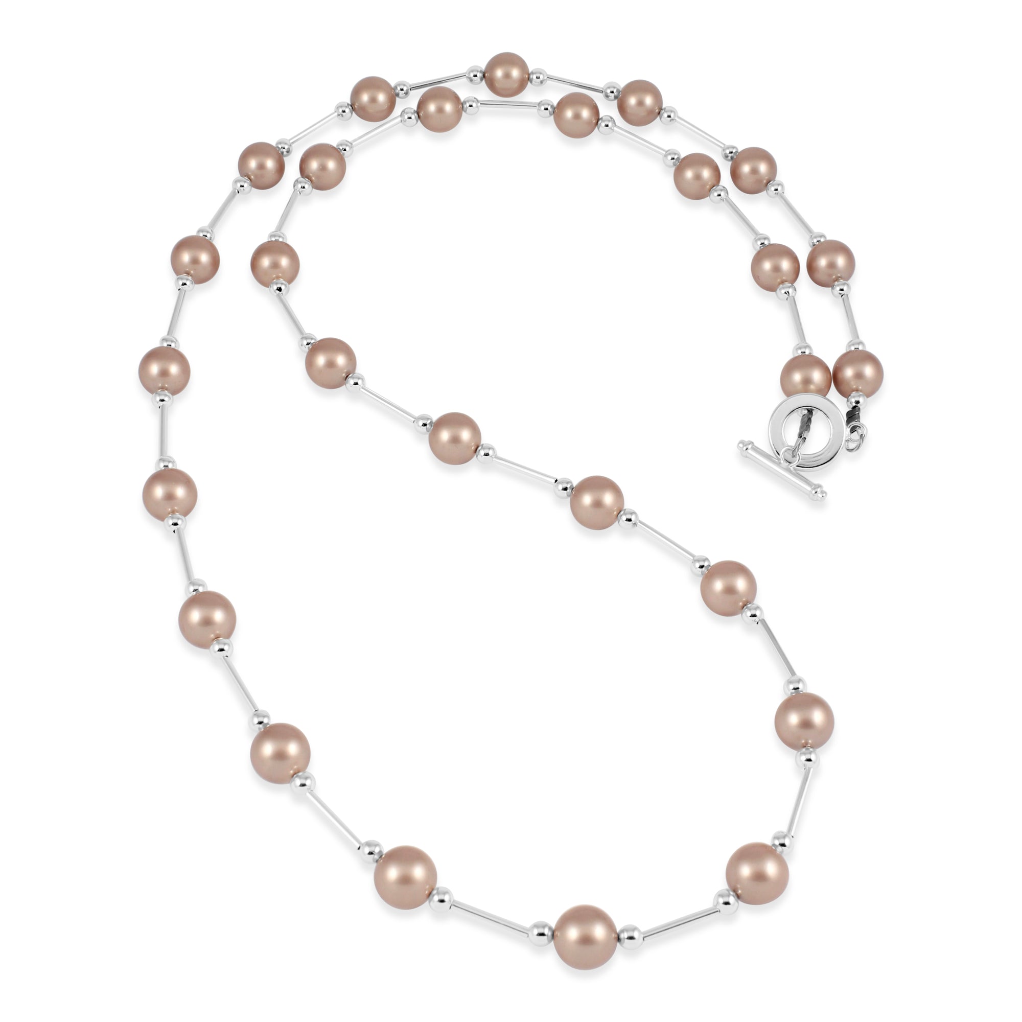 Vogue Almond Pearl Long Neckace - Ativa Jewellery