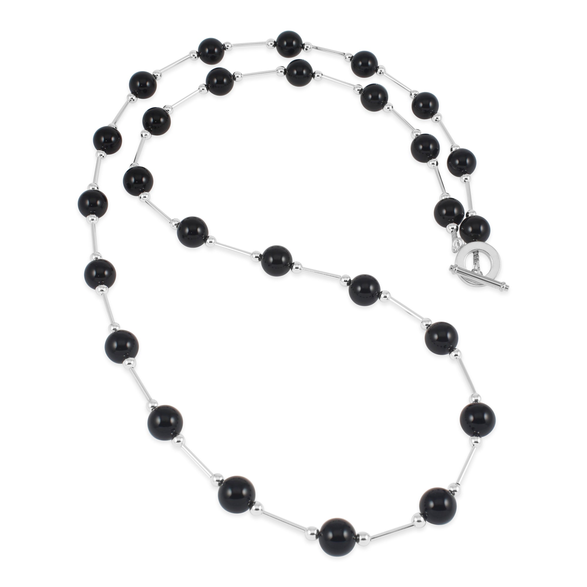 Vogue Black Onyx Long Neckace - Ativa Jewellery