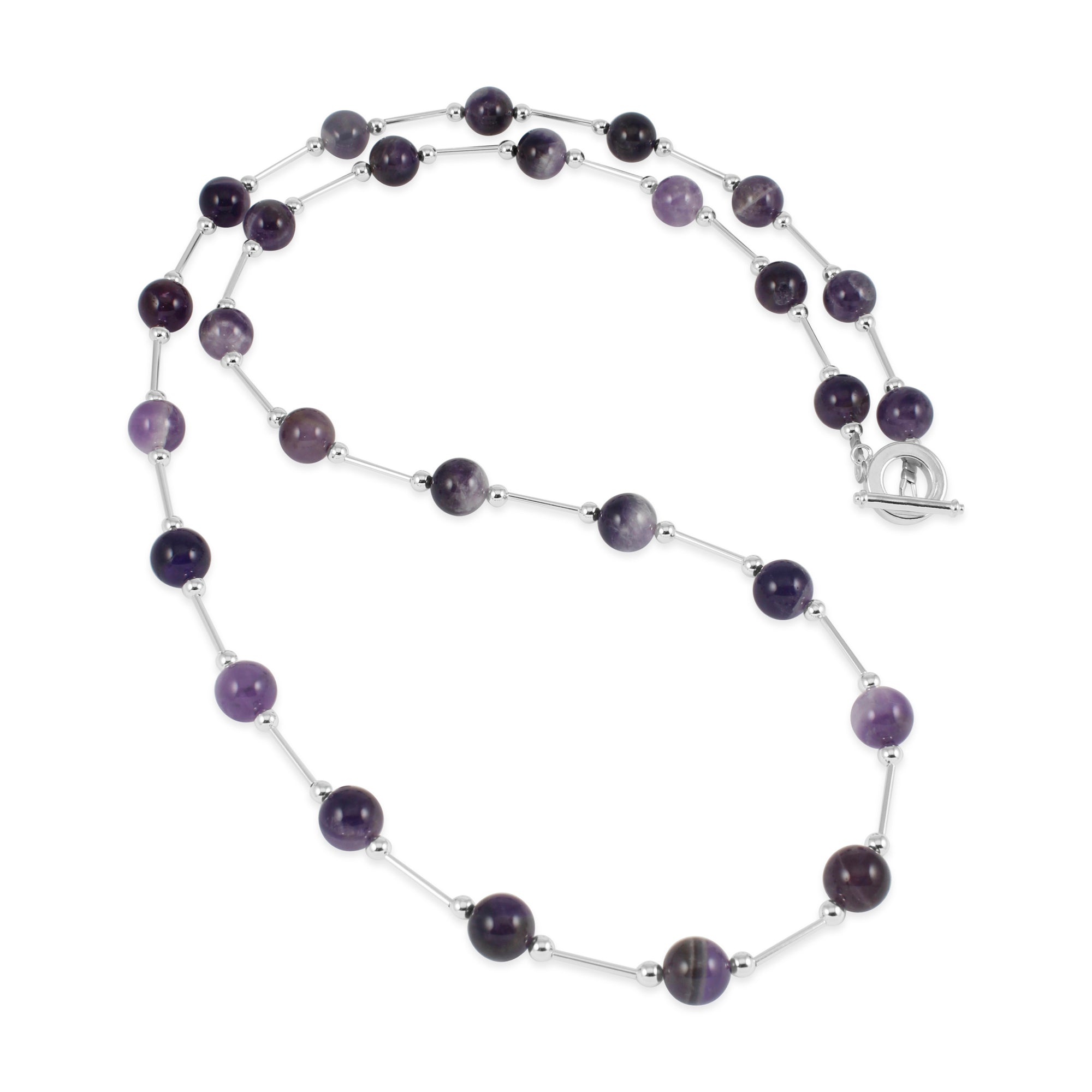 Vogue Amethyst Long Necklace - Ativa Jewellery