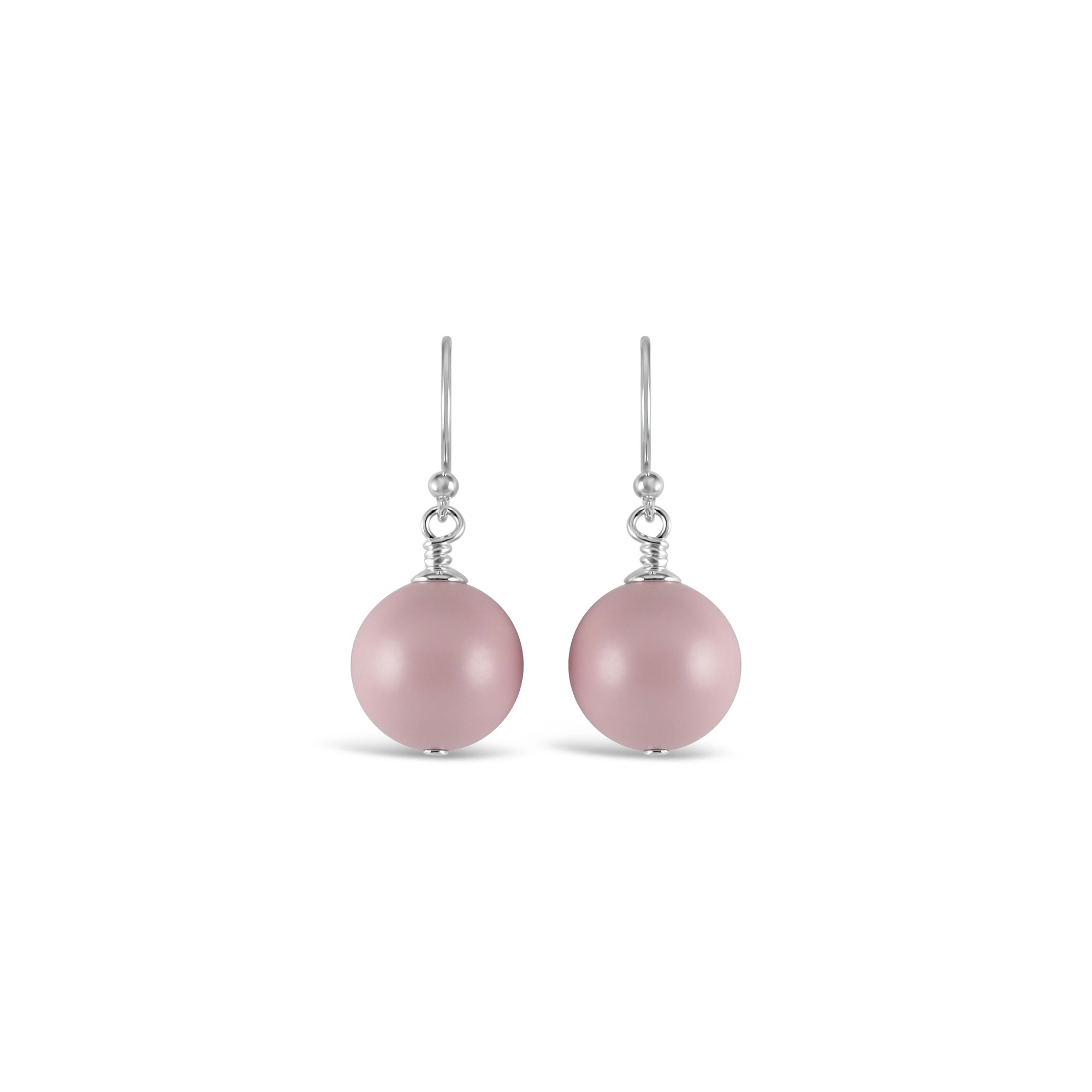 Ballet Bud Drop Pearl Earrings (Pastel Pink) - Ativa Jewellery