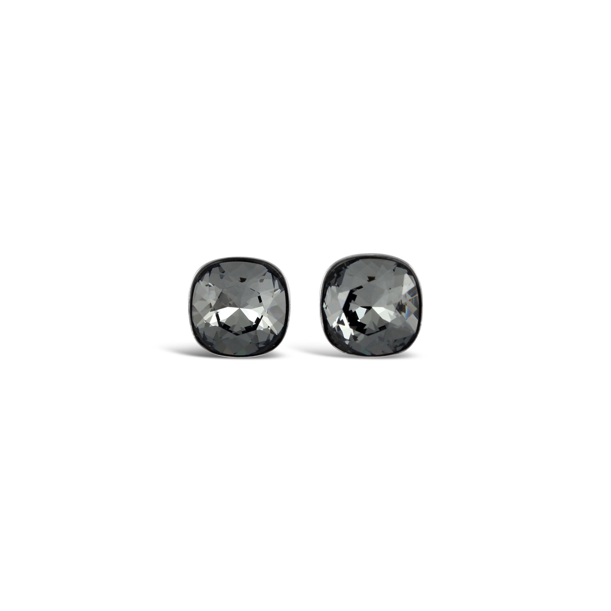Ceroc - Sterling Silver 10mm Stud Earrings (Silver Nights) - Ativa Jewellery