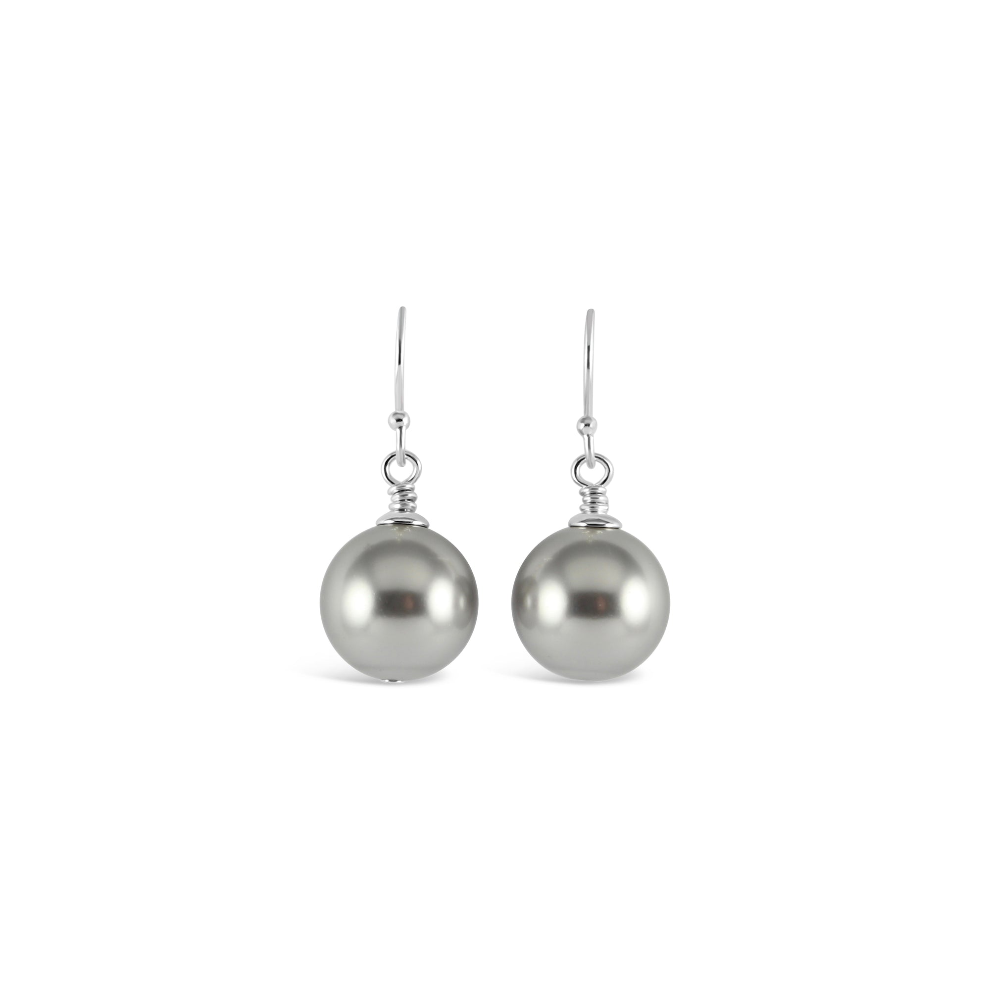 Vogue Sterling Silver Bud Drop Pearl Earrings (Silver) - Ativa Jewellery