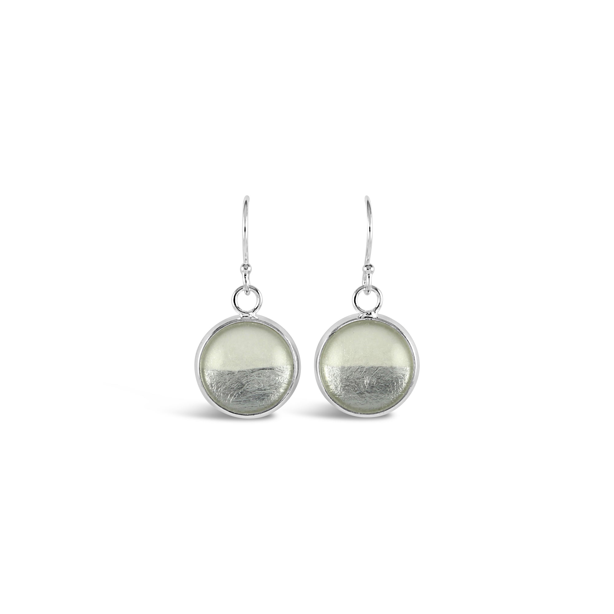 Samba Silver Linings Drop Earrings (Silver & Ivory) - New Design - Ativa Jewellery
