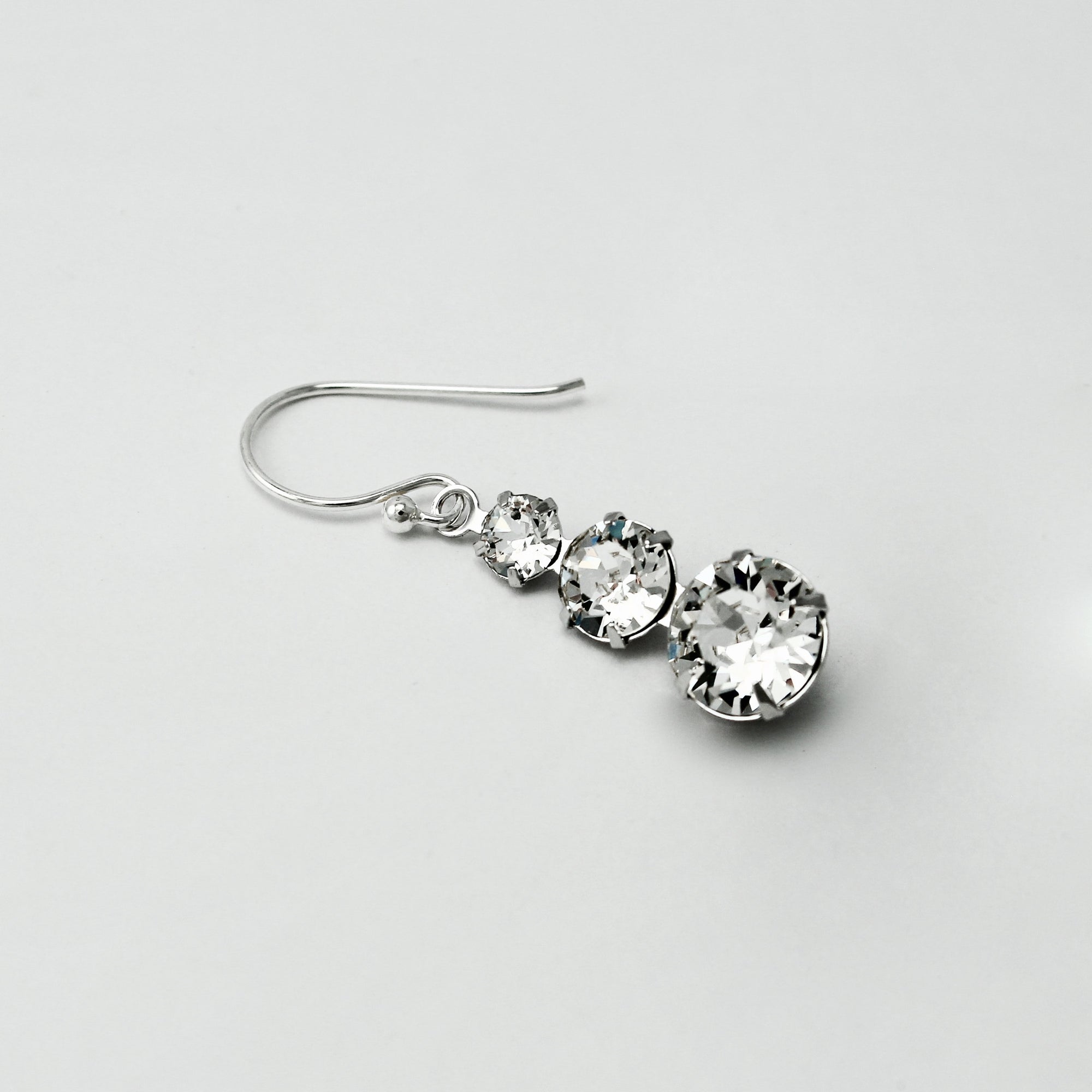 Cha-cha-cha Crystal 3 Tier Drop Earrings - Ativa Jewellery