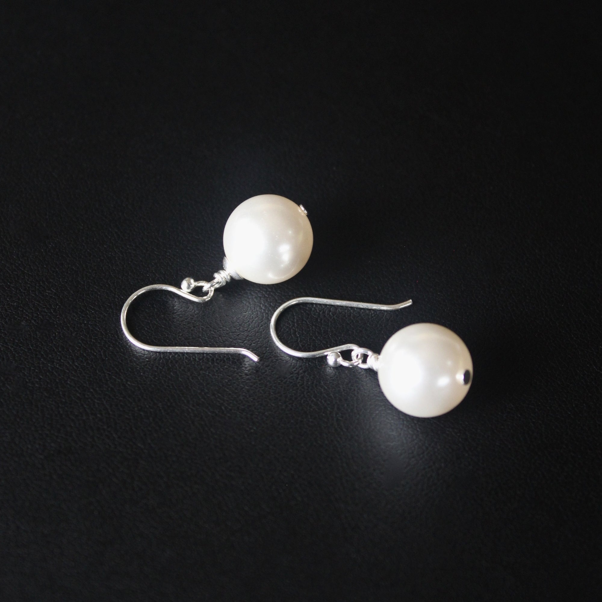 Vogue Sterling Silver Bud Drop Pearl Earrings (White) - Ativa Jewellery