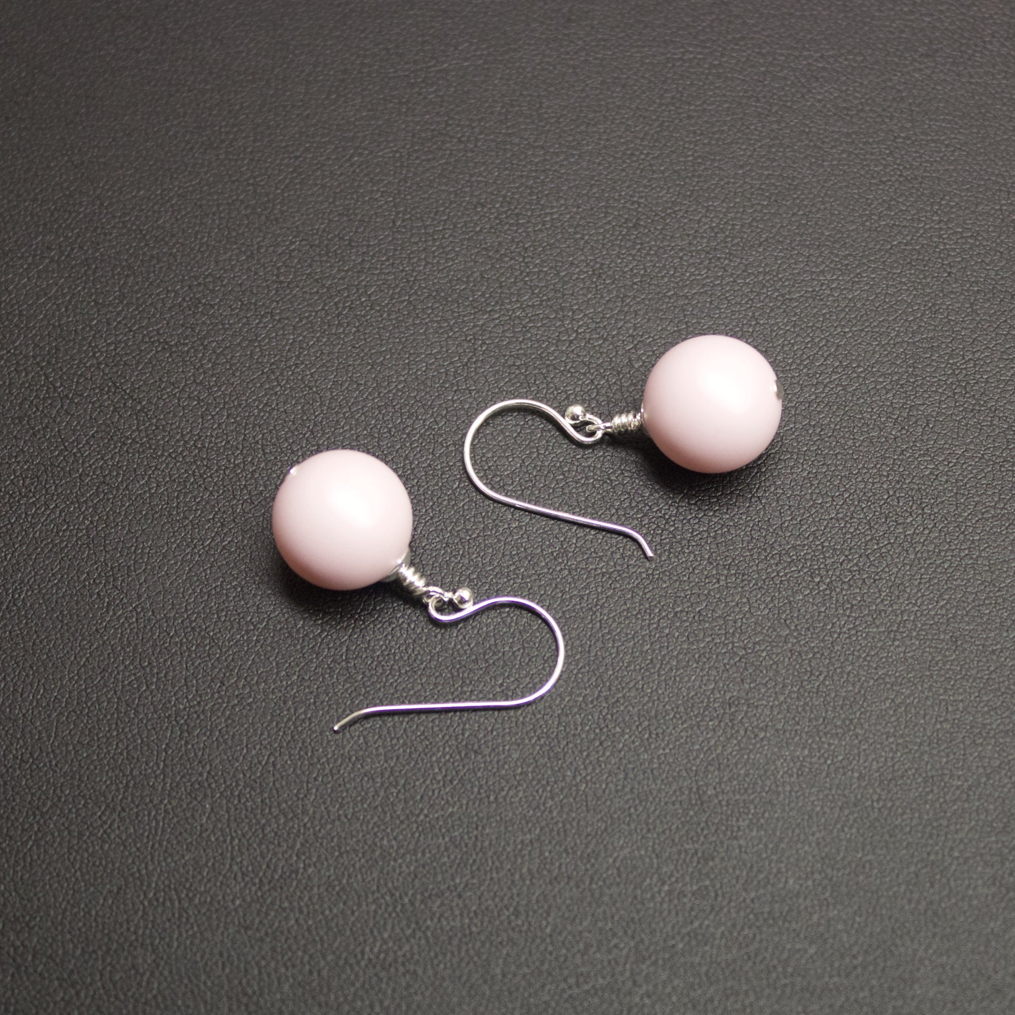 Ballet Bud Drop Pearl Earrings (Pastel Pink) - Ativa Jewellery