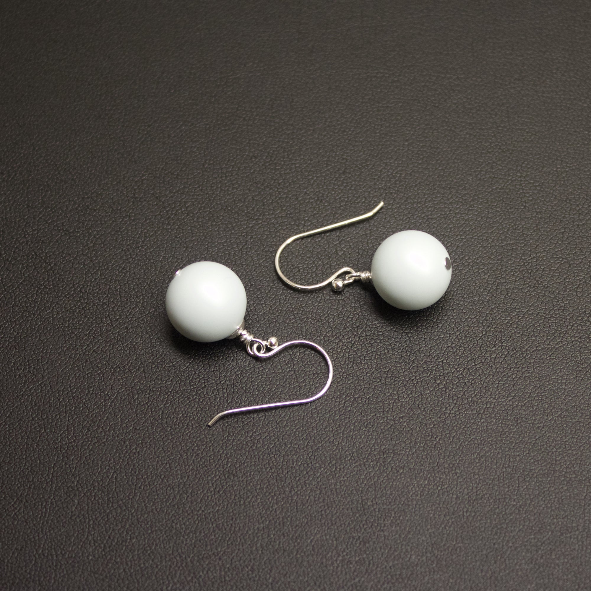 Ballet Bud Drop Pearl Earrings (Pastel Blue) - Ativa Jewellery