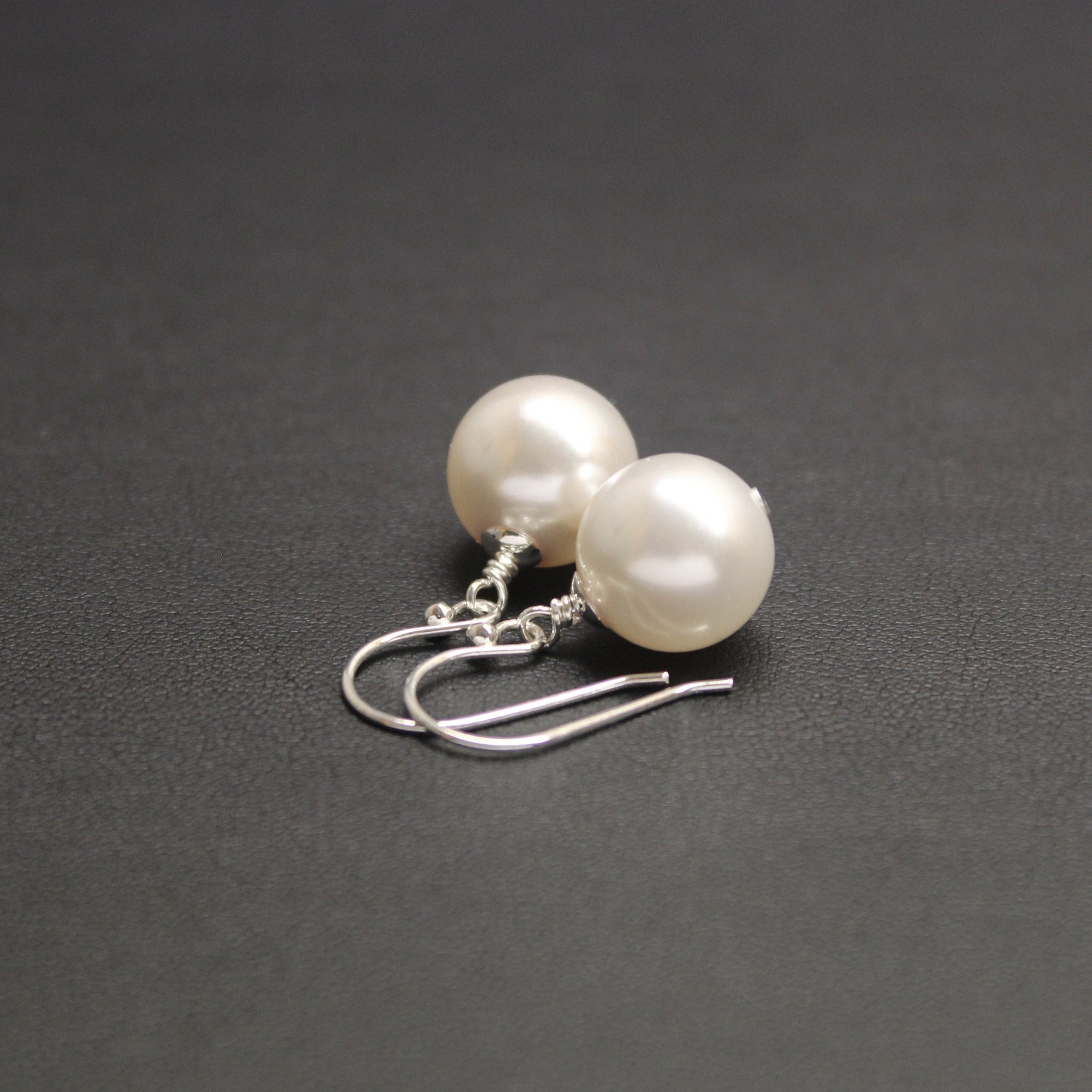 Vogue Sterling Silver Bud Drop Pearl Earrings (White) - Ativa Jewellery