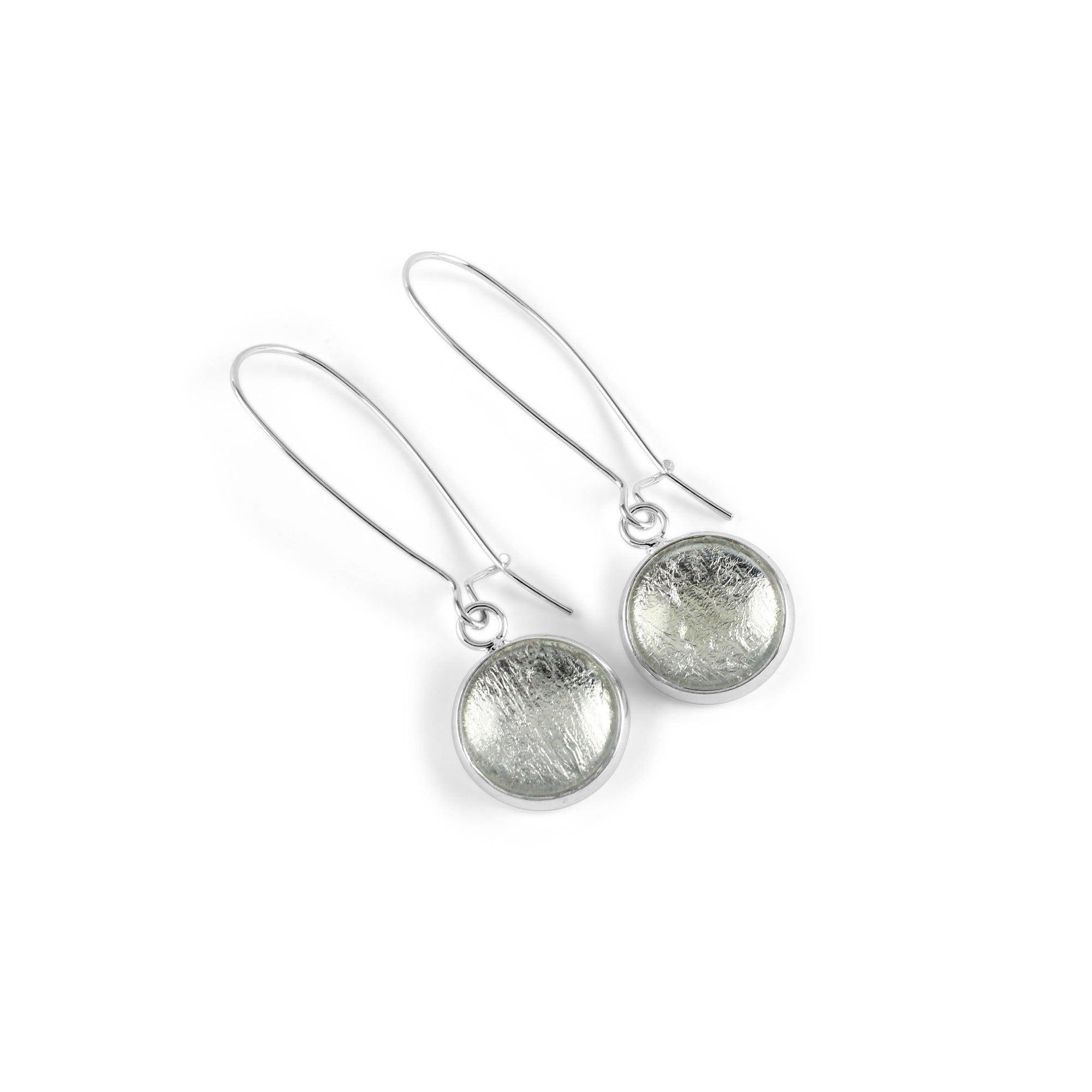 Samba Silver Linings Elongated Drop Earrings (Silver) - New Design - Ativa Jewellery