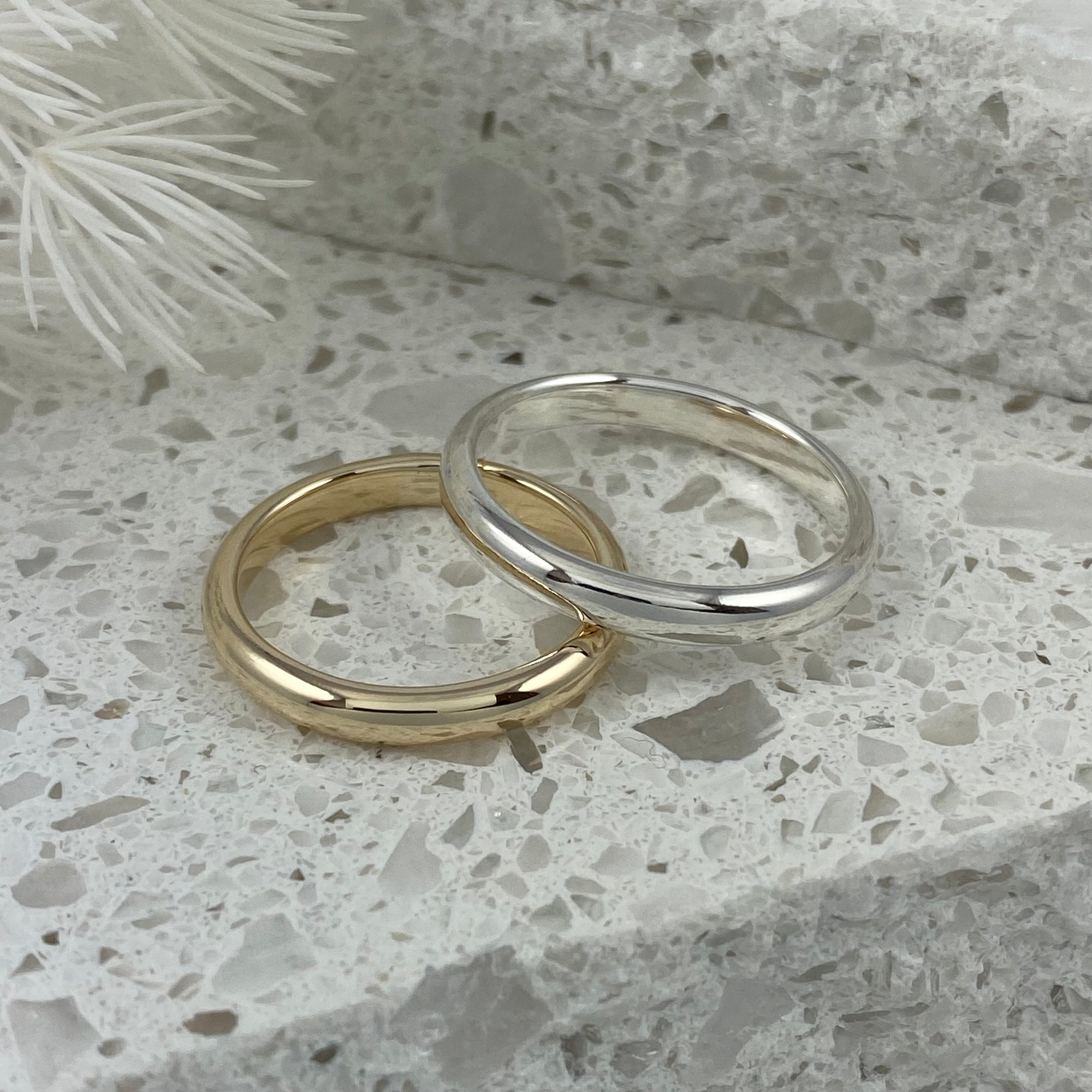 Classic Rounded Ring Band - Solid 9ct Gold - Ativa Jewellery